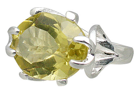 SKU 11412 - a Lemon Quartz rings Jewelry Design image