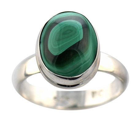 SKU 11993 - a Malachite rings Jewelry Design image
