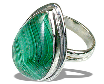 SKU 11994 - a Malachite rings Jewelry Design image