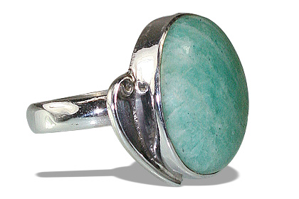 SKU 12050 - a Amazonite rings Jewelry Design image