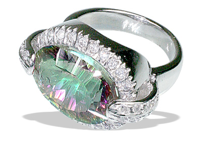 SKU 12053 - a mystic quartz rings Jewelry Design image
