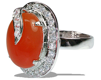 SKU 12056 - a Carnelian rings Jewelry Design image