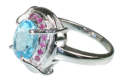 SKU 12061 - a Blue topaz rings Jewelry Design image