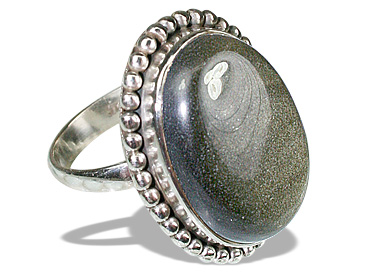 SKU 12104 - a Obsidian rings Jewelry Design image