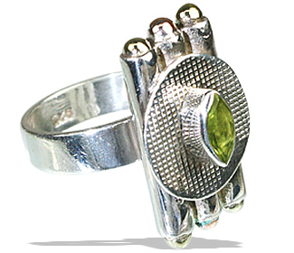 SKU 12146 - a Peridot rings Jewelry Design image