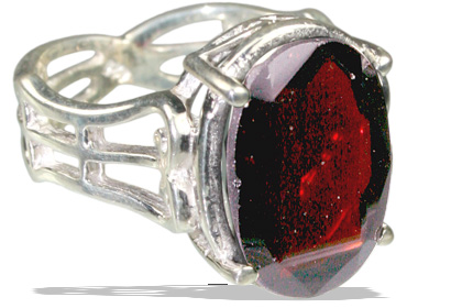 SKU 12148 - a Garnet rings Jewelry Design image
