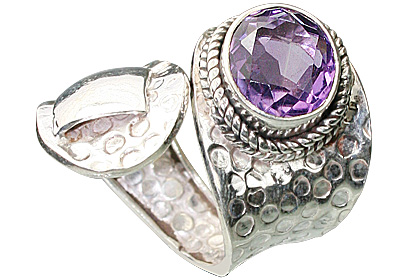 SKU 12153 - a Amethyst rings Jewelry Design image