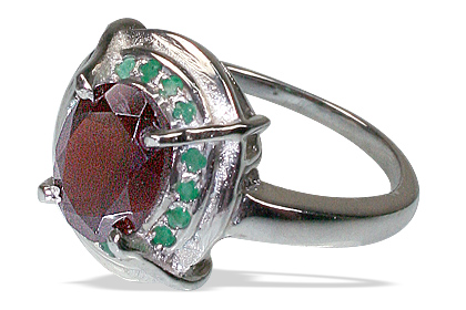 SKU 12154 - a Garnet rings Jewelry Design image