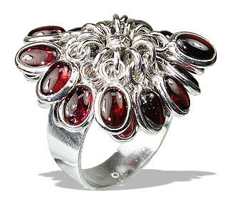SKU 12157 - a Garnet rings Jewelry Design image