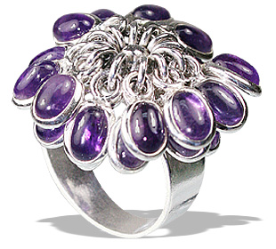 SKU 12158 - a Amethyst rings Jewelry Design image