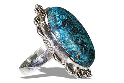 SKU 12169 - a Chrysocolla rings Jewelry Design image