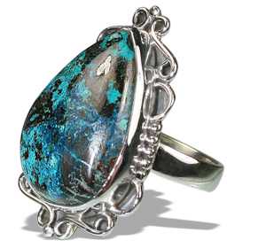 SKU 12172 - a Chrysocolla rings Jewelry Design image