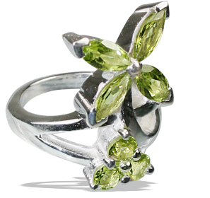 SKU 12198 - a Peridot rings Jewelry Design image