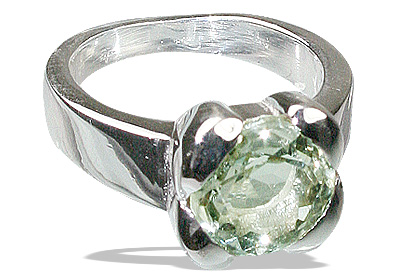 SKU 12202 - a Green Amethyst rings Jewelry Design image
