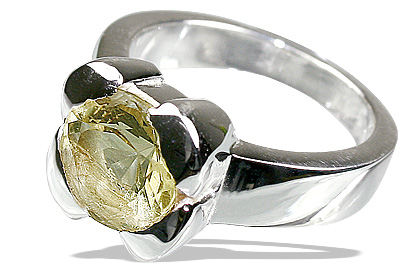 SKU 12203 - a Lemon quartz rings Jewelry Design image