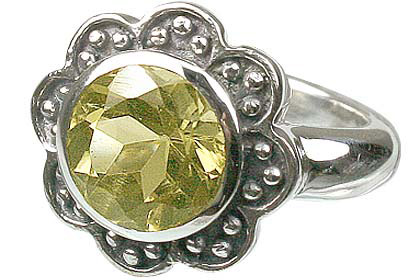 SKU 12214 - a Lemon quartz rings Jewelry Design image