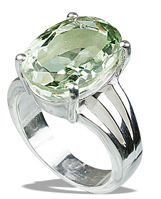 SKU 12221 - a Green Amethyst rings Jewelry Design image