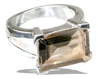 SKU 12239 - a Smoky Quartz rings Jewelry Design image