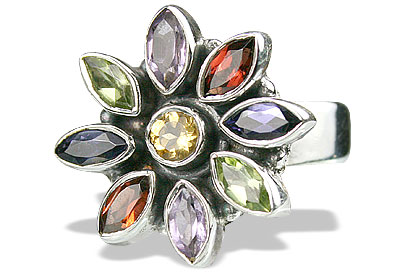 SKU 1229 - a Multi-stone Rings Jewelry Design image