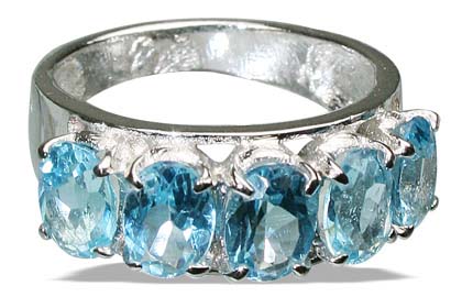 SKU 12438 - a Blue topaz rings Jewelry Design image