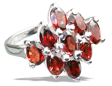 SKU 12443 - a Garnet rings Jewelry Design image