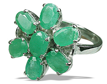 SKU 12444 - a Emerald rings Jewelry Design image