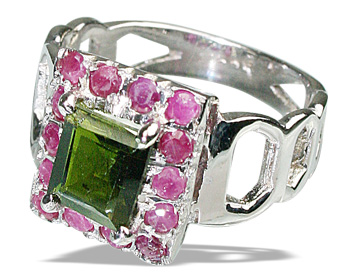 SKU 12445 - a Tourmaline rings Jewelry Design image