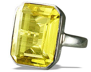 SKU 12457 - a Lemon quartz rings Jewelry Design image