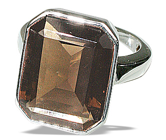 SKU 12458 - a Smoky Quartz rings Jewelry Design image