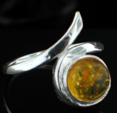 SKU 12507 - a Amber rings Jewelry Design image
