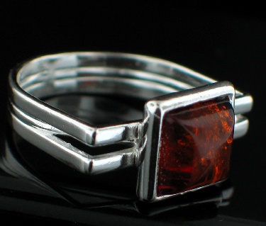 SKU 12510 - a Amber rings Jewelry Design image