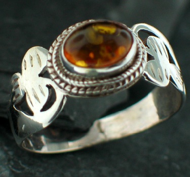 SKU 12514 - a Amber rings Jewelry Design image