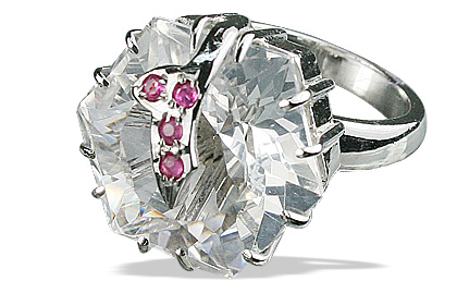 SKU 12599 - a Crystal rings Jewelry Design image