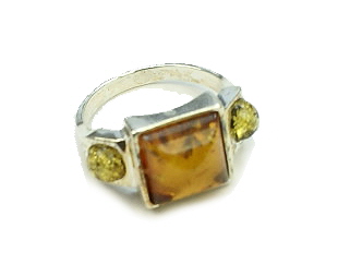 SKU 12871 - a Amber rings Jewelry Design image