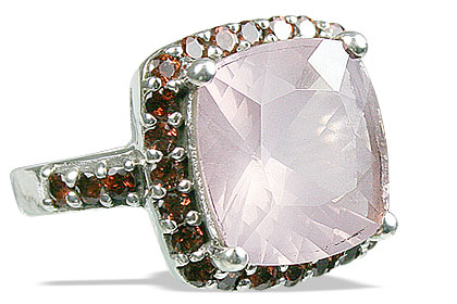 SKU 12952 - a Rose quartz rings Jewelry Design image