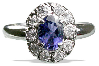 SKU 12992 - a Iolite rings Jewelry Design image