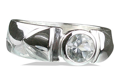 SKU 13053 - a White topaz rings Jewelry Design image