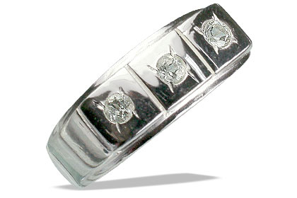 SKU 13056 - a White topaz rings Jewelry Design image