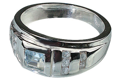 SKU 13061 - a Blue topaz rings Jewelry Design image
