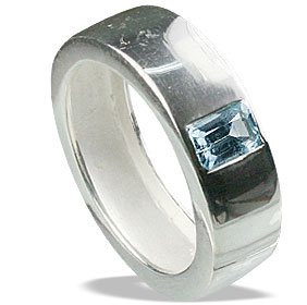 SKU 13063 - a Blue topaz rings Jewelry Design image