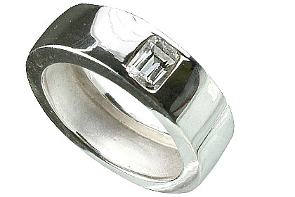 SKU 13064 - a White topaz rings Jewelry Design image