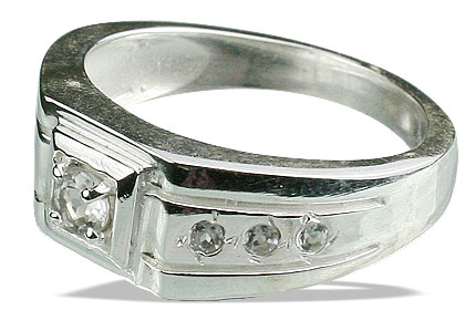 SKU 13081 - a White topaz rings Jewelry Design image