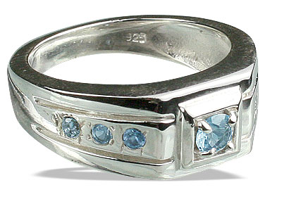 SKU 13088 - a Blue topaz rings Jewelry Design image