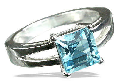 SKU 13093 - a Blue topaz rings Jewelry Design image