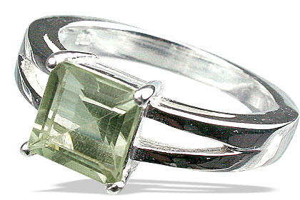 SKU 13096 - a Green Amethyst rings Jewelry Design image