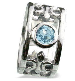 SKU 13105 - a Blue topaz rings Jewelry Design image