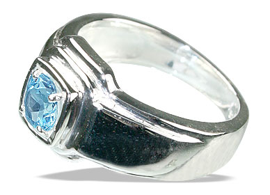 SKU 13140 - a Blue topaz rings Jewelry Design image