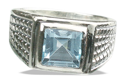 SKU 13144 - a Blue topaz rings Jewelry Design image