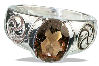 SKU 13145 - a Smoky Quartz rings Jewelry Design image
