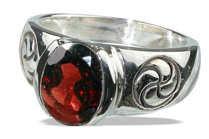 SKU 13146 - a Garnet rings Jewelry Design image